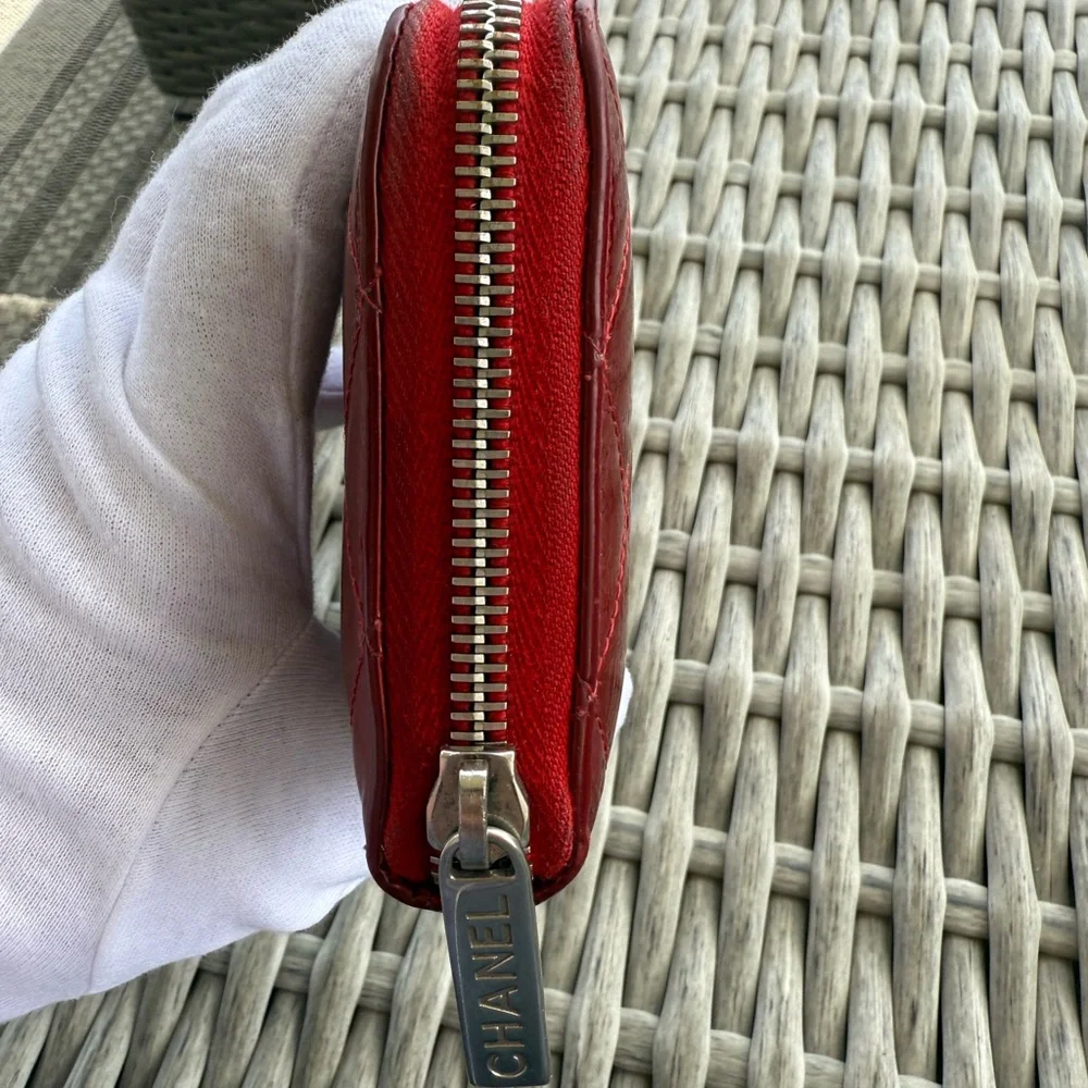Chanel Long Wallet  Red Patent leather - Picture 10 of 10